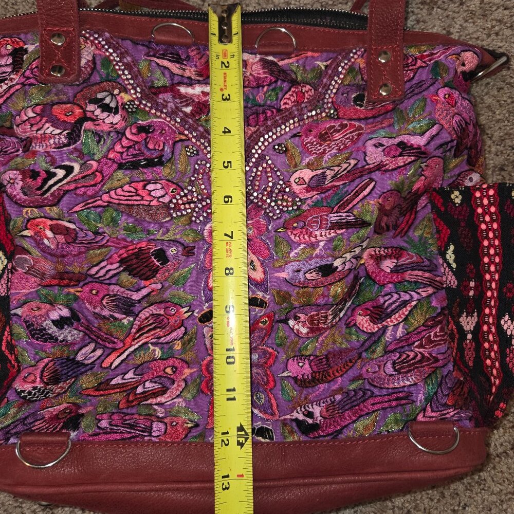 LG "Little Guatemala" Huipil Birds Tote Bag - Picture 9 of 11